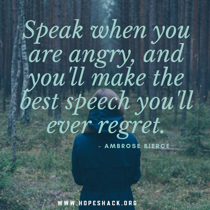Anger…and what to do about it. – Hope Shack
